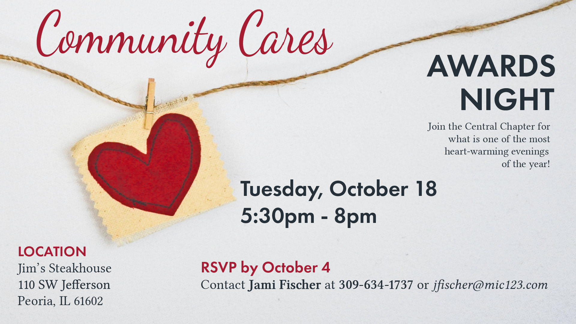 Community Cares event flyer